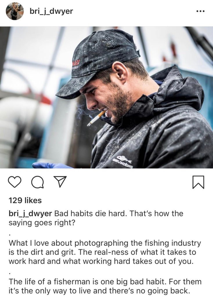 bri dwyer instagram photo salmon fisherman