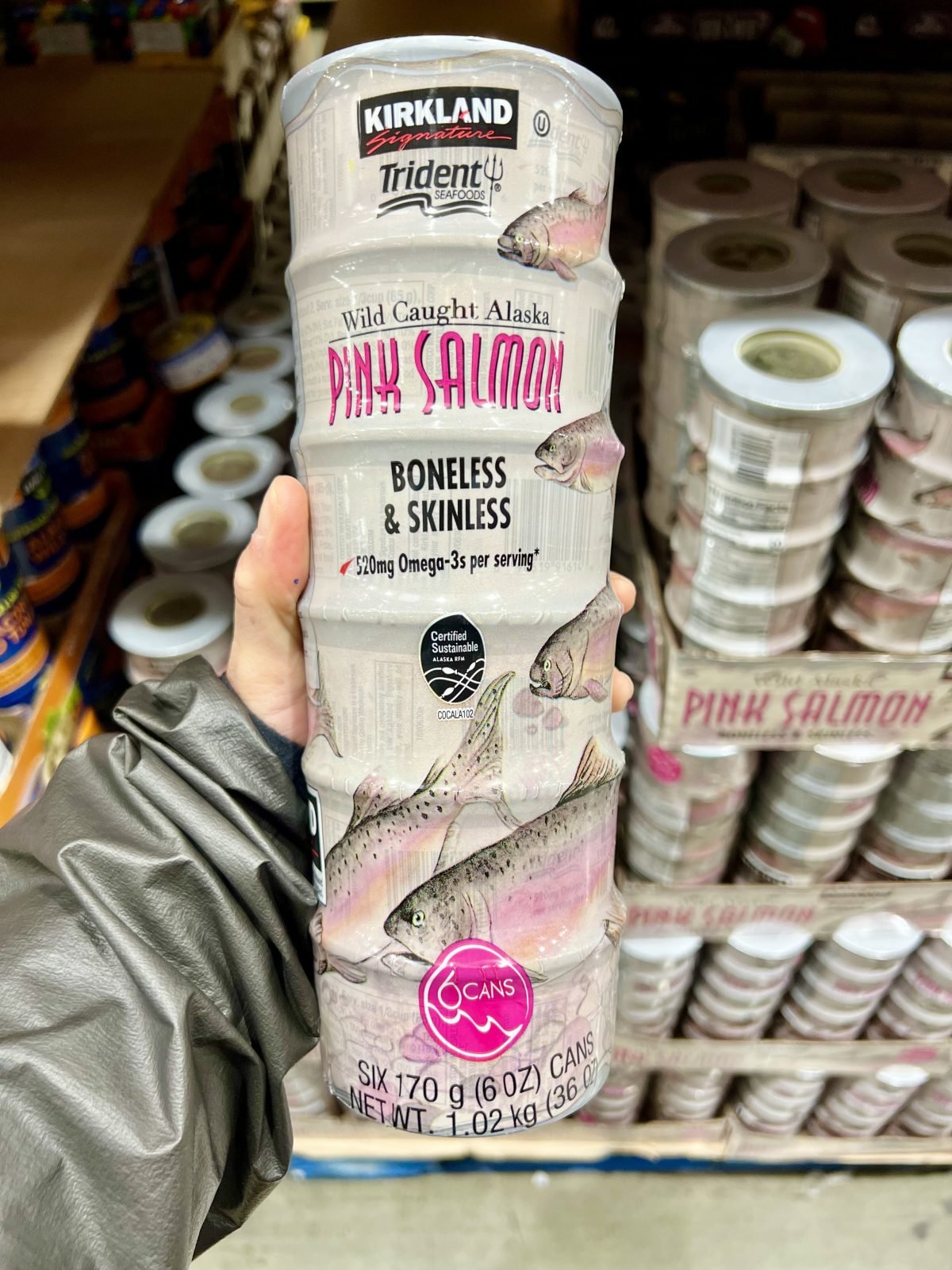 wild caught salmon fish at costco