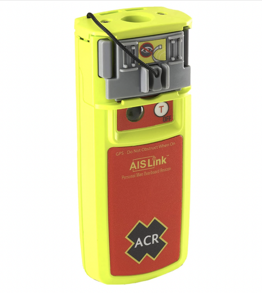 a personal locator beacon that signals orbiting search and rescue satellites for fishing vessles