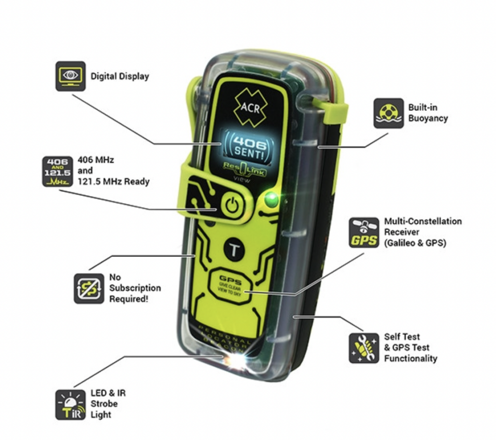 A marine safety device called ACR RESQLINK VIEW 425 PLB